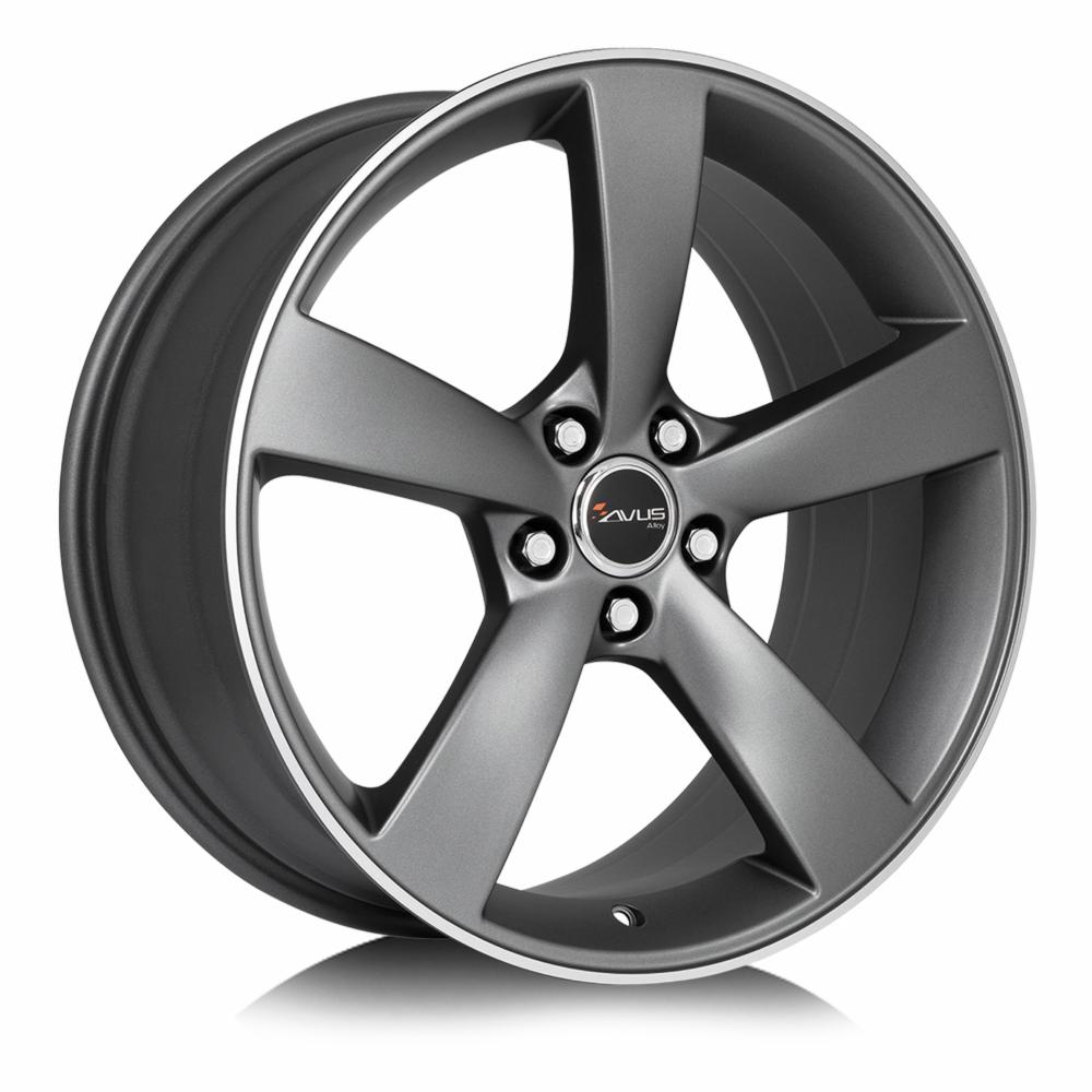 Leichtmetallfelgen AF10 MATT ANTHRACITE POLISHED